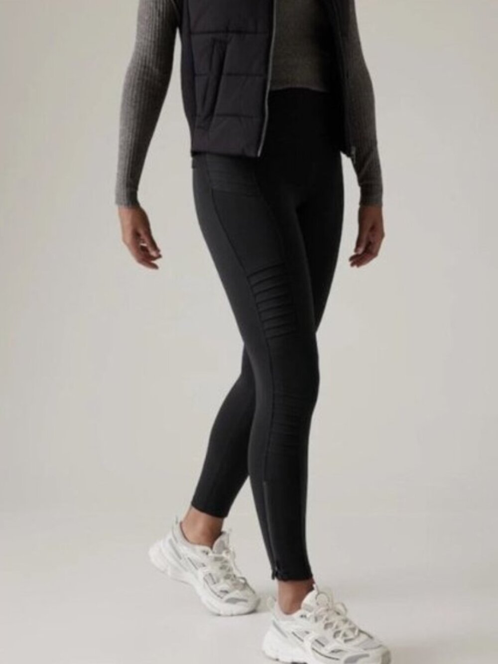 Athleta Delancey Moto Tight in Black - XS